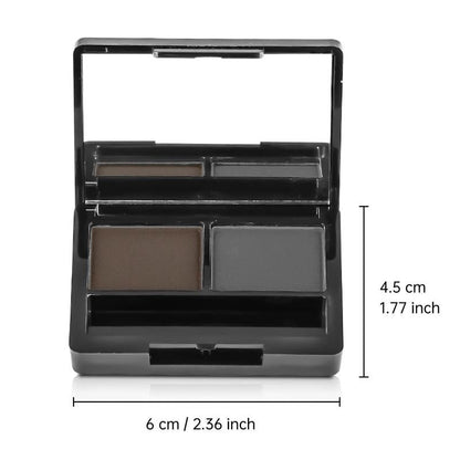 Long Lasting 2-color Eyebrow Powder Palette, 1 Count Makeup Products for Women and Men