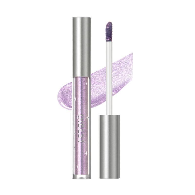 Glitter Liquid Eyeshadow, Long Lasting Sparkling Metallic High Pigmented Eye Shadow Stick, Single Color Brightening Makeup Stick for Eye Makeup