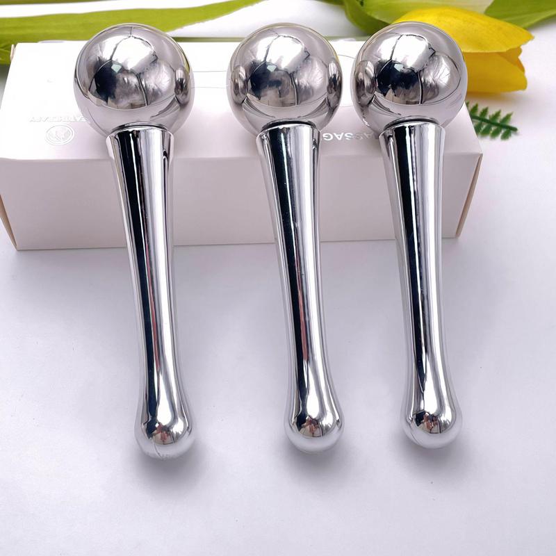 Facial Ice Hammer, 1 Count Ice Face Roller, Metal Eye Massage Stick, Daily Facial Skin Care Tool