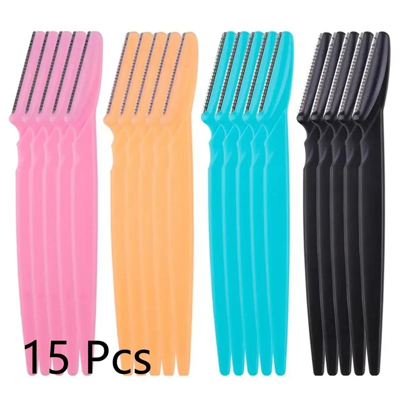 Multi-color Stainless Steel Eyebrow Razor,?Summer?Sharp Blade Anti-scratch Design Eyebrow Trimmer, Manual Gentle Eyebrow Trimmer for Eye Brow Shaping