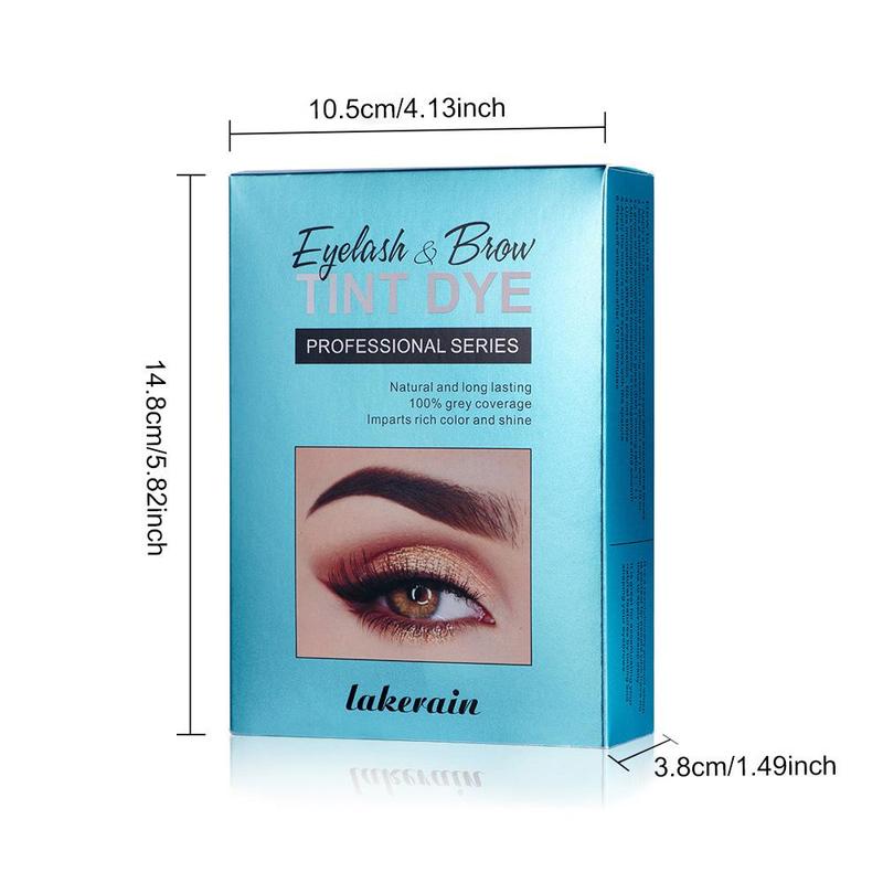 Semi-permanent Eyebrow Dye Kit, 1 Box Brow Tint Dye Kit For Brow Eyelash Tinting and Coloring, Eyebrow Makeup Tool