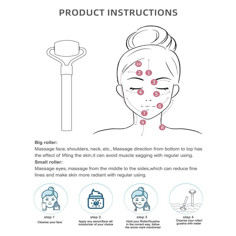 Mini Facial Massage Roller (1 Piece), Face Massage Tool, Professional Skincare Tools for Women