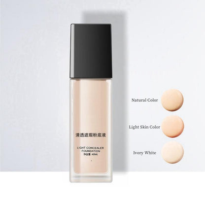 Long-lasting Concealer Foundation, Lightweight Concealer Foundation, Moisturizing Foundation Cream, Full Coverage Flawless Makeup Cream, Makeup Product for Women & Girls