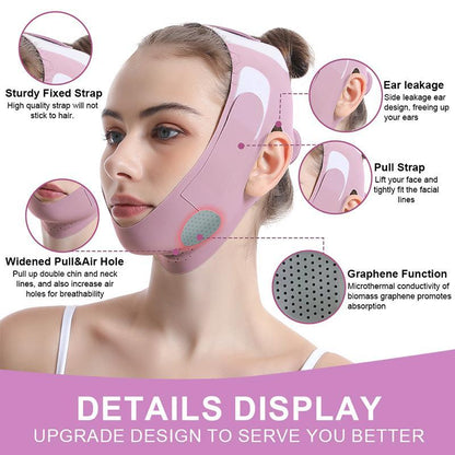 Reusable V-line Face Lifting Strap, Summer Breathable Comfort Face Lifting Band, Lifting the Sagging Double Chin, Comfort Skincare Tools