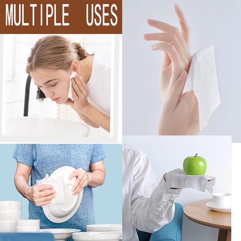 100 Pcs Disposable Face Towel For Washing Soft Dry Wipes Skincare Comfort (Pack of 1)