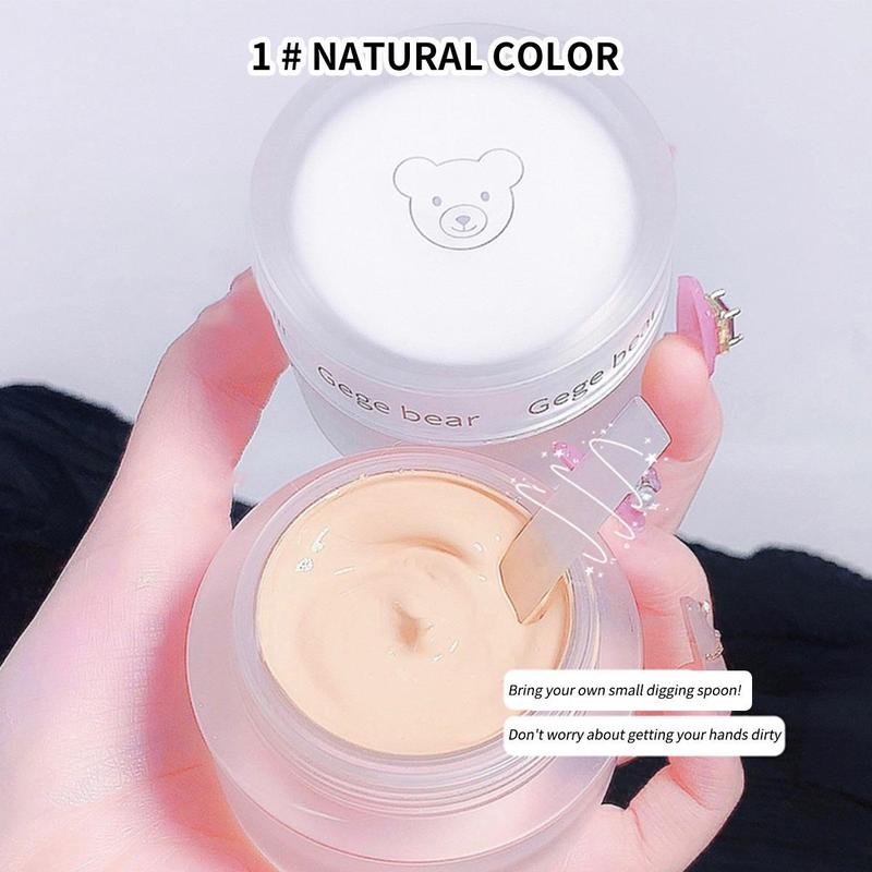 Moisturizing Foundation Cream (1 Piece), Lightweight Concealer Foundation, Full Coverage Flawless Makeup Cream, Hydrating Makeup Cream for Contouring, Dark Skin Covering, Highlighting & Concealing, Daily Makeup Accessories for Girls and Women