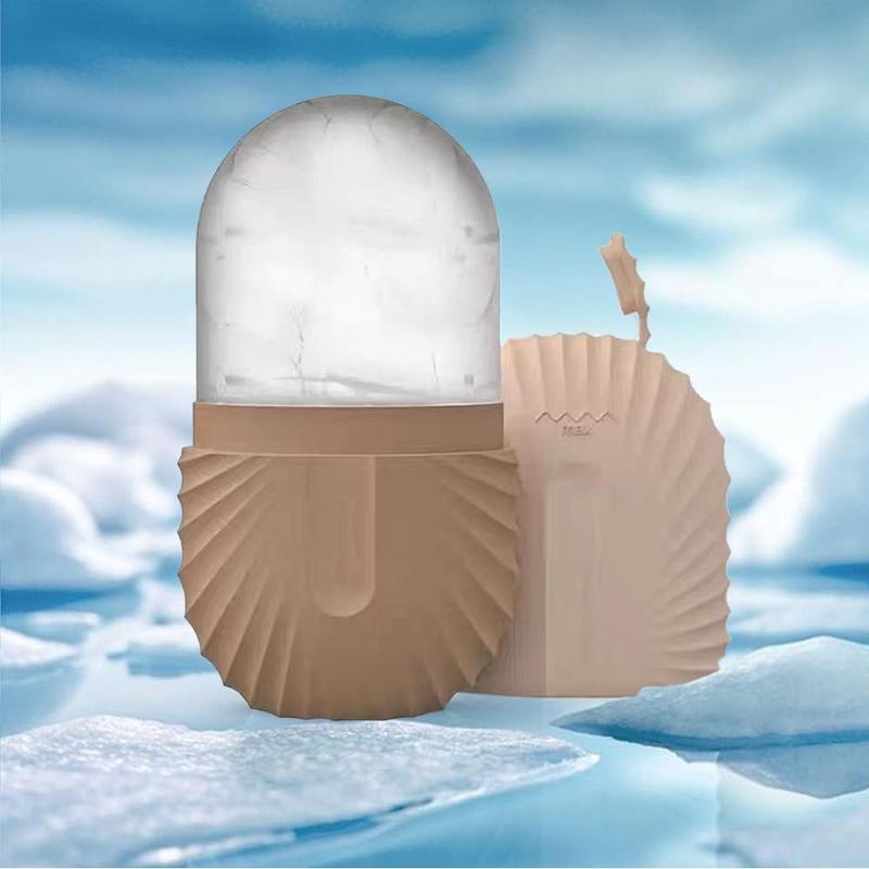 Portable Ice Face Roller, Soothing Facial Contour Massager, Facial Massage Ice Cube Mold for Face & Eye, Ice Mold Ice Compress Skin Care Tool for Women