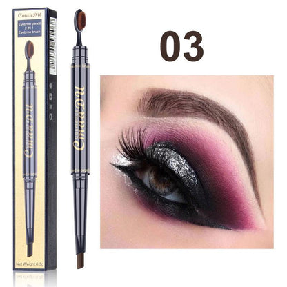 Cosmetic Supplies, 1 Count 2 in 1 Eyebrow Pencil & Eyebrow Brush, Durable Eyebrow Makeup Tool for Women