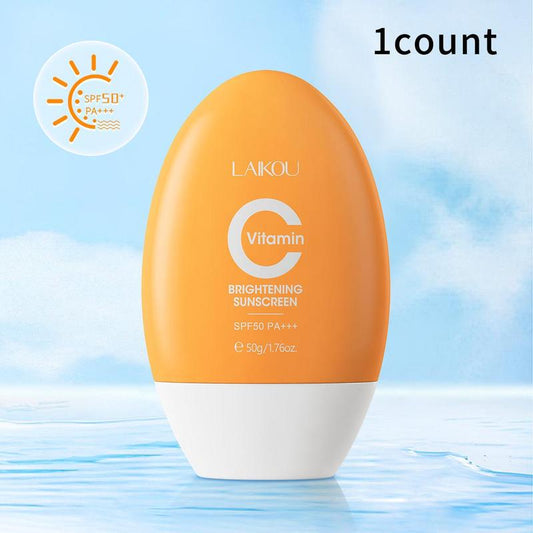 Vitamin C Brightening Sunscreen, Moisturizing Sunscreen, Brightening Sunscreen, Sun Care for Women & Men, Sunscreen with Orange Packaging