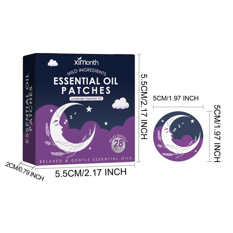 Essential Oil Sleeping Patches, 28 Counts Natural Essential Oil Patches, Sleeping Patches, Stress Relief Patches, Deep Sleep Patches, Natural Sleep Patches, Skin Care Products