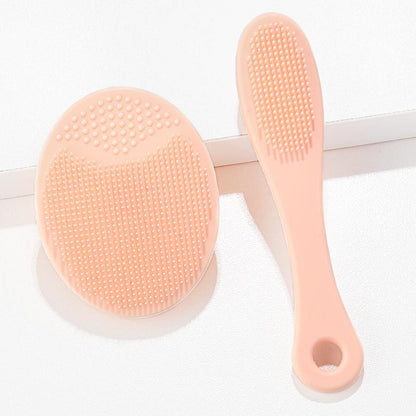 2pcs Portable Facial Cleansing Brush & Nose Cleaning Brush, Face Scrubber Set, Face Cleaning Tool For Daily Use