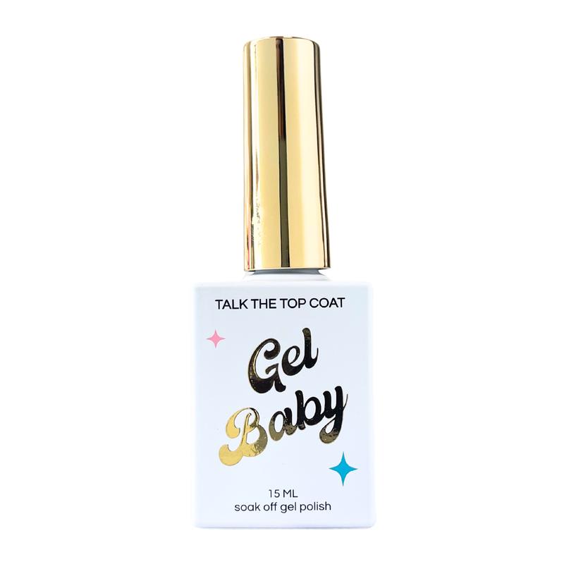 Gel Baby Talk the Top Coat Polish - Stain Prevention, Long-Lasting Gel Nail Polish Manicure Nail Art