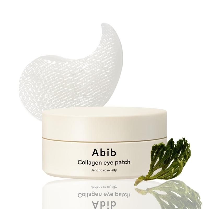 Abib Collagen Eye Patch Jericho Rose Jelly (60 Patches) - Vegan Hydrogel Under Eye Mask for Plumper Skin Radiant Skin Care