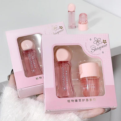 Moisturizing Lip Mask, 2pcs/set Nourishing Lip Care Lip Oil, Lip Care Products for Women & Girls