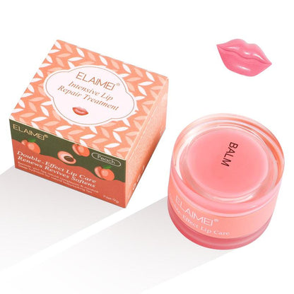 Moisturizing Lip Mask, 1 Box?Honey Peach Lip Mask, Sleeping Lip Mask, Hydrating Lip Care Mask, Lip Moisturizer, Lip Care Products