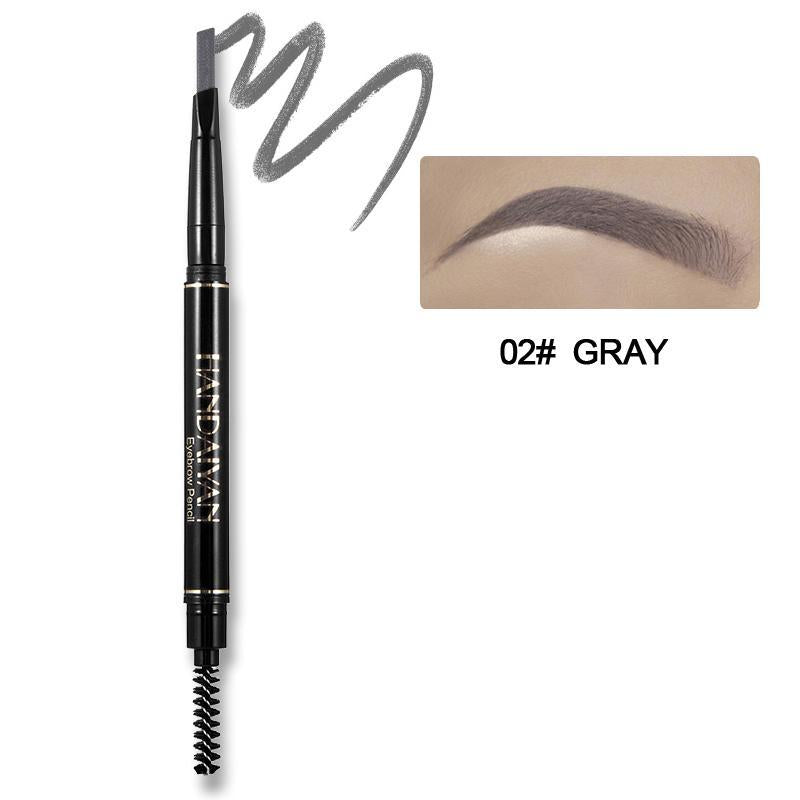 2 in 1 Eyebrow Pencil & Eyebrow Brush, 1 Count Double-headed High Pigmented Eyebrow Pencil, Eye Makeup Products for Women and Girls