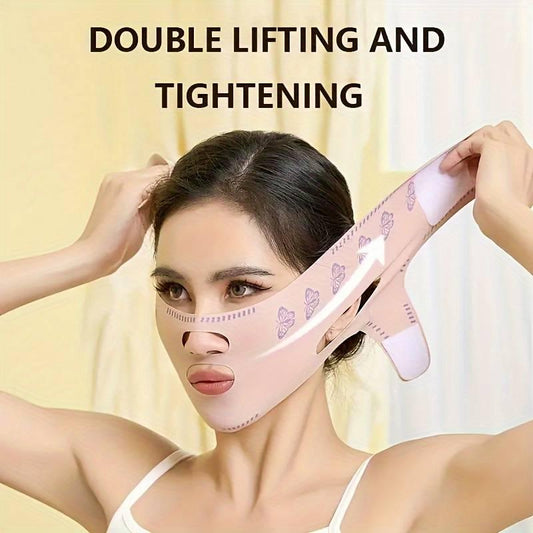 Delicate Face Lifting Belt, V-Line Lifting Mask - Reusable Face Tightening Strap For Women And Men - Prevents Sagging And Tightens Skin Facial Skincare