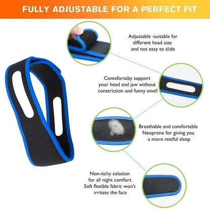 Adjustable Anti Snoring Strap Gift, 1 Count Comfort Snoring Stopping for Better Sleep