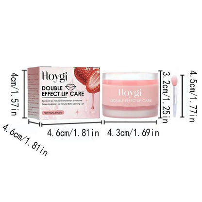 Double Effect Moisturizing Lip Care, Hydrating Lip Balm, Lip Moisturizer, Suitable for All Occasions Lip Makeup, Daily Skincare Products