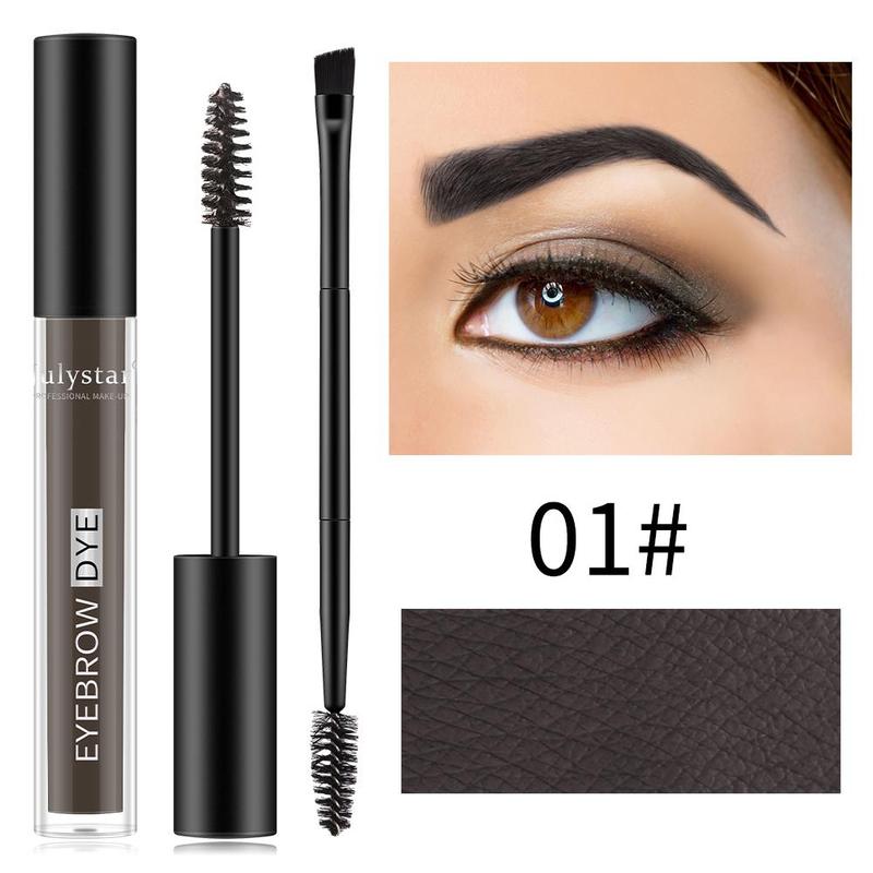 Double Head Sweatproof Makeup Liquid Eyebrow Gel, 1 Count Long Lasting Waterproof Eyebrow Pomade, Eyebrow Styling Makeup Tool for Women