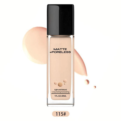 Matte Oil-free Foundation Makeup, Medium Coverage Flawless Finish Foundation, Lightweight Moisturizing Foundation, Makeup Product for Women & Girls