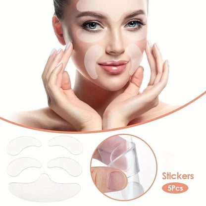 Silicone Face Patches, Reusable Washable Forehead Eye Face Patches,?Facial Care Tool