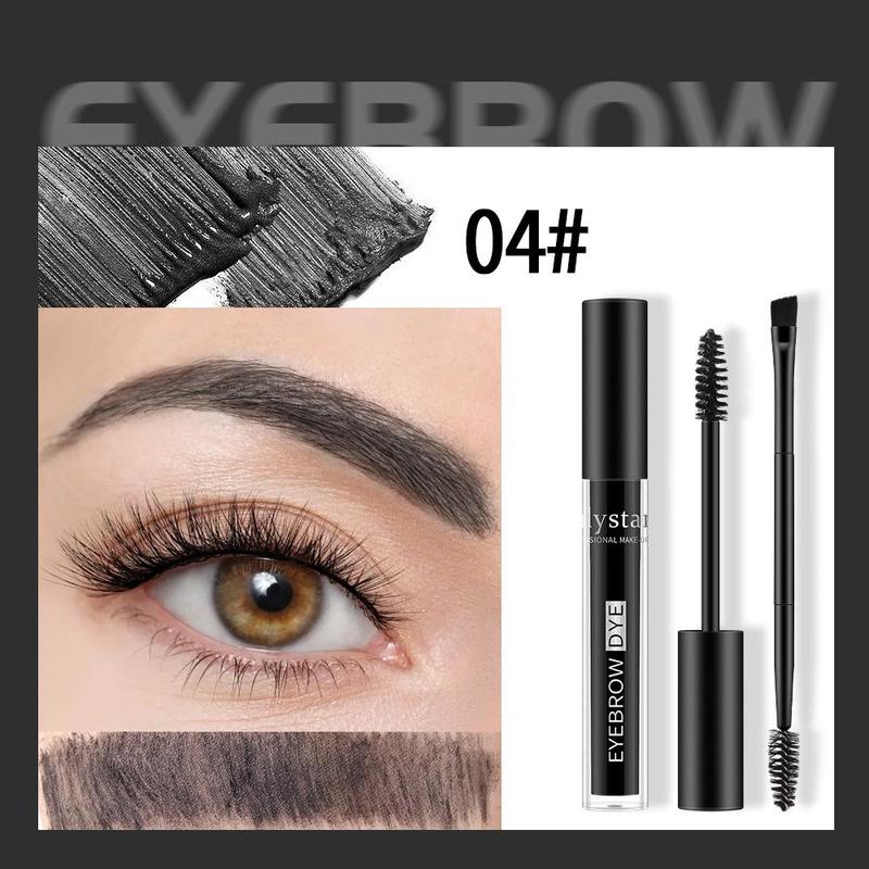 Eyebrow Gel with Double Head Brush, 1 Count Eyebrow Pomade Cream, Waterproof Long Lasting Eyebrow Styling Cream, Smudge Proof Eye Brow Coloring Styling Cream, Eyebrow Makeup Products