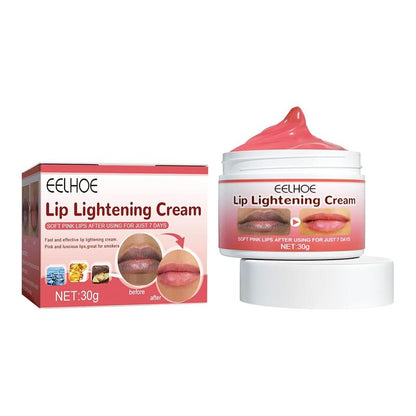 Lips Pink Fresh Fast Lightening Bleaching Cream Balm Treatment Remove Dark Lips Lip Cream Lip Lightening Brightener for Dark Lips to Restore Hydrate Plump Dry Chapped Lips for Smoker (1pc)