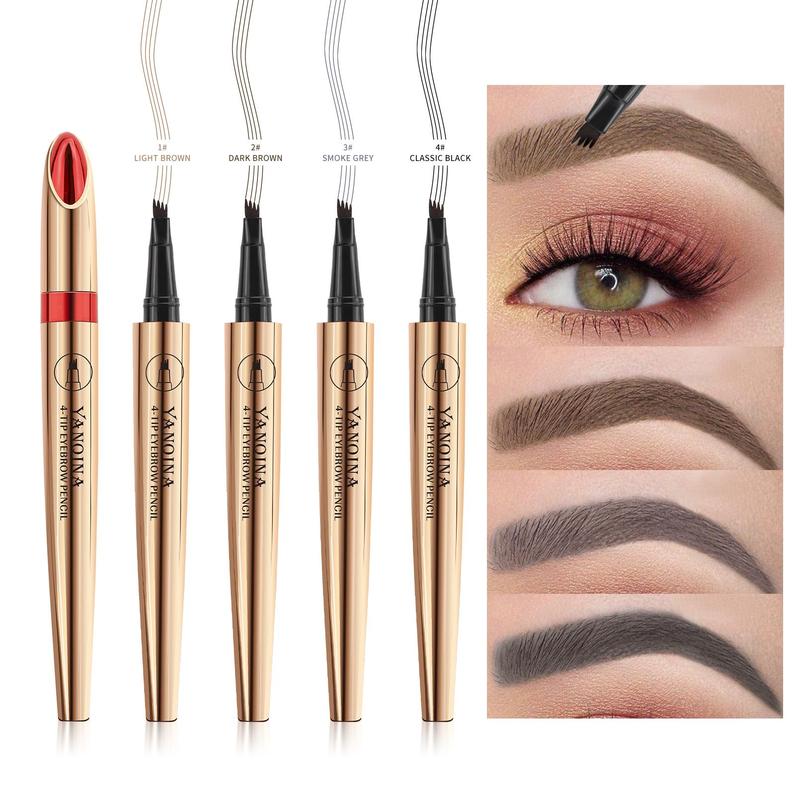 Liquid Eyebrow Pencil, 1 Count Waterproof Long Lasting Eyebrow Makeup Product With Micro Fork Tip For Natural Look