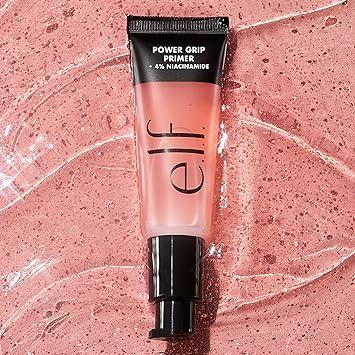 e.l.f. Power Grip Primer + 4% Niacinamide, Gel-Based & Hydrating Face Primer, Evens Skin & Brightens, Grips Makeup, Vegan & Cruelty-Free, 0.8 Fl Oz