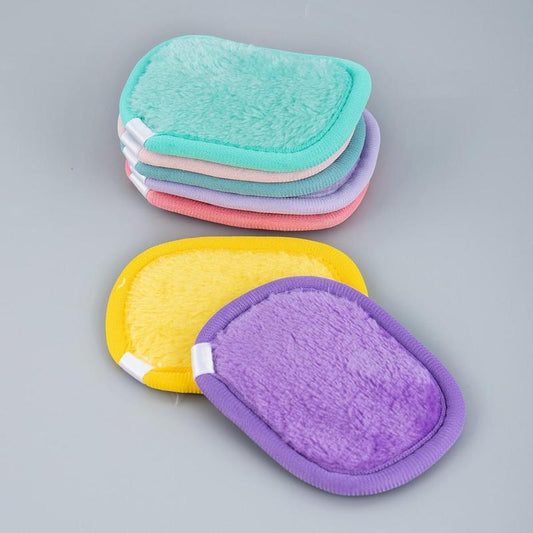 Reusable Skincare Facial Cleansing Puff Gift, Summer?Comfort Soft Flannel Makeup Remover Pads, Makeup Remover Puff, Multicolor Daily Skincare Tools