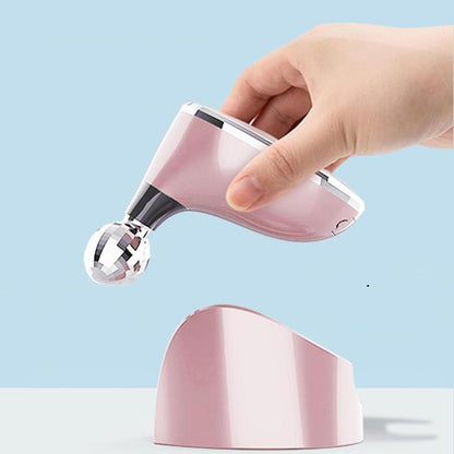 Double Roller Massager, Facial Massager, Facial Massage Roller, for Face, Neck, with Base, for Women and Men