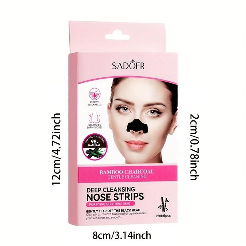 6pcs Blackhead Remover Strip, Blackhead Remover Patches, Deep Cleansing Nose Strip