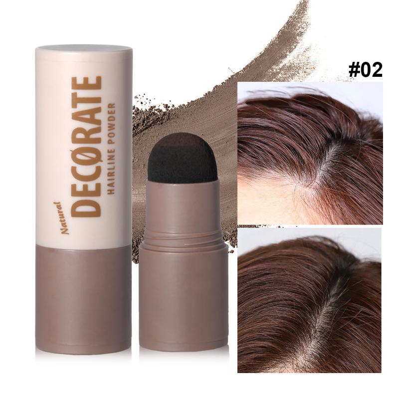 Beard/ Hair/ Eyebrow Powder Waterproof Hairline Powder Easy To Carry, Natural Black And Brown Eyebrow Contour Stick For Root Edge Shadow Filling