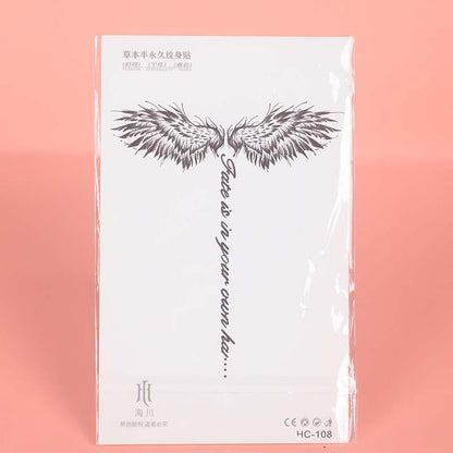 Wing & Butterfly & Sword Pattern Temporary Tattoo Sticker, 3pcs  Fake Tattoo Sticker For Men & Women, Body Art Sticker