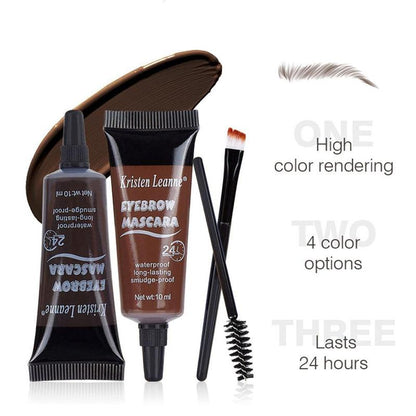 Long Lasting Eyebrow Gel, Waterproof Eyebrow Pomade, Smudge Proof Eyebrow Tinted Cream, Eye Brow Coloring Styling Defining Cream, Long Lasting Eye Brow Coloring Styling Defining Cream