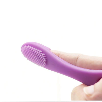 Random Color Silicone Finger Brush Facial Cleansing Brush, 1 Count Skin Cleaning Brush