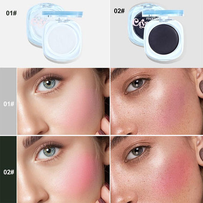 Color Changing Blush Palette, Natural Look & Long-lasting Blusher for Daily Makeup, Easy Coloring Highlighting Blush for Daily Makeup