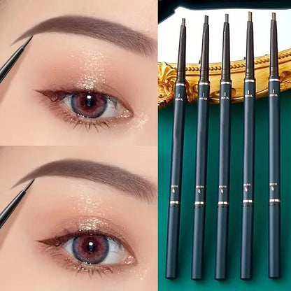 2 in 1 Eyebrow Pencil with Brush, 1 Count Long Lasting Eyebrow Pencil, Brow Styling Brush, Brow Shading & Filling Pencil, Eye Brow Makeup Tool, Makeup Accessories