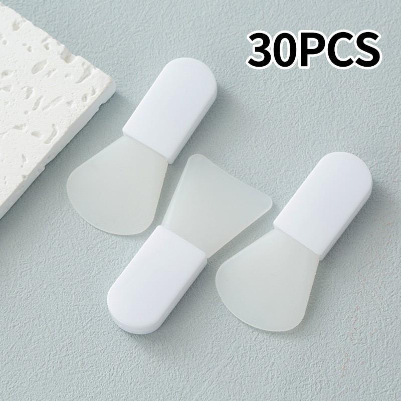 Mini Silicone Facial Mask Brush (30pcs), Face Mask Applicator, Facial Cleansing Scraper, Professional Skincare Tools for Women