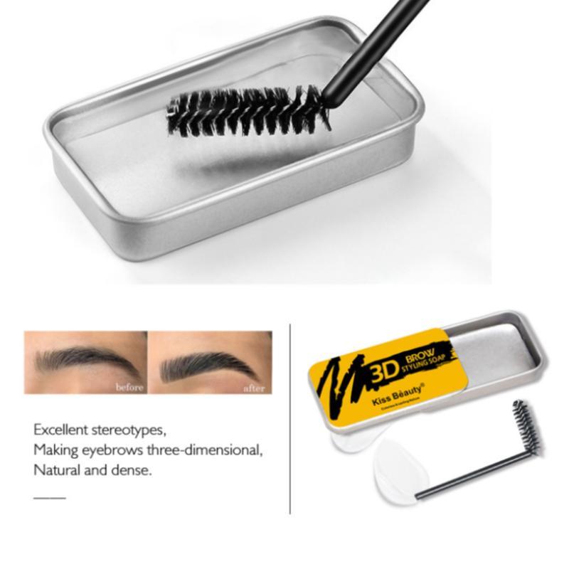 Waterproof Eyebrow Styling Soap, Heat-resistant Long Lasting Brow Shaping Tool for Women, Beauty Makeup Brushes, Eye Cosmetic Eyebrow Brush Tool