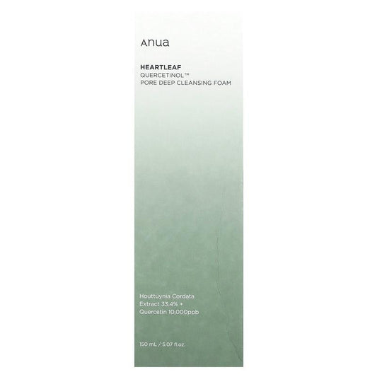 Anua Heartleaf Quercetinol, Pore Deep Cleansing Foam , 5.07 fl oz (150 ml)