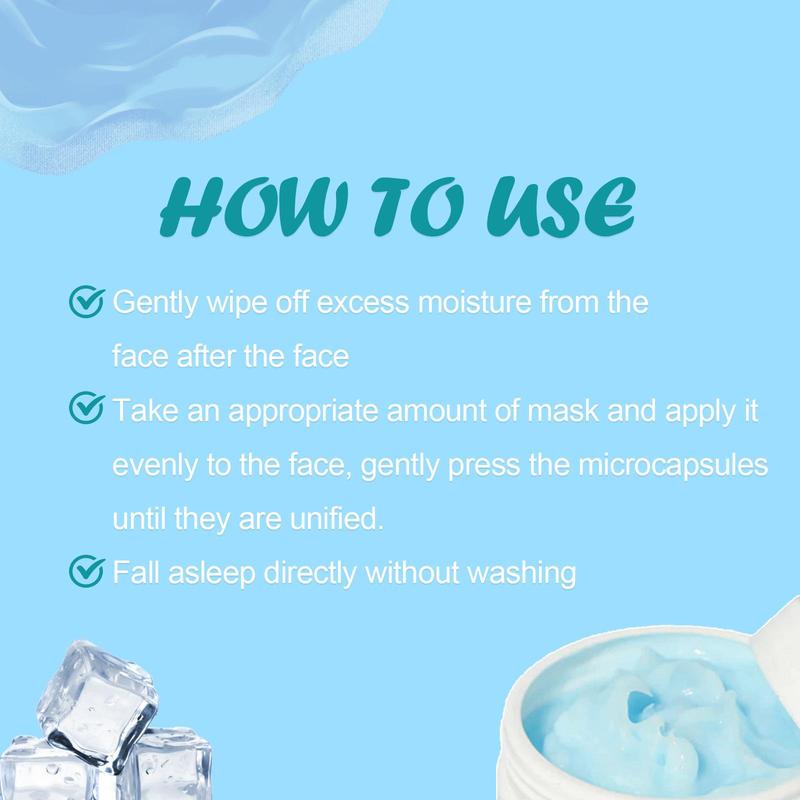 Hydrating Sleeping Mask, Deep Cleansing Pore Mask, Facial Skincare Treatment For Women