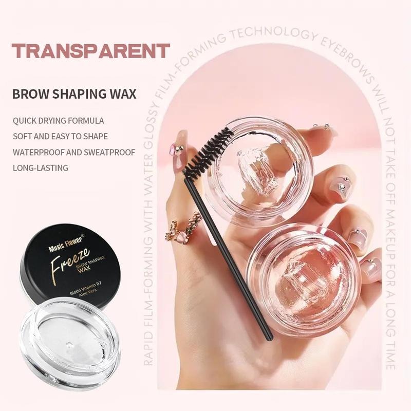 Transparent Eyebrow Gel, Eyebrow Shaping Kit for Women, Clear Eyebrow Balm, Eyebrow Shaping Wax, Clear Eyebrow Gel, Cosmetic Gift for Summer Gifts