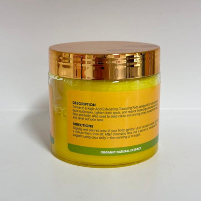 AMVital Turmeric Cleansing Pads with Kojic Acid for Dark Spots