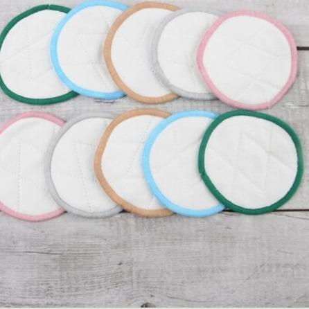 10PCS  Reusable Cotton Pads Makeup Remover Pads Washable Round Bamboo Make Up Pads