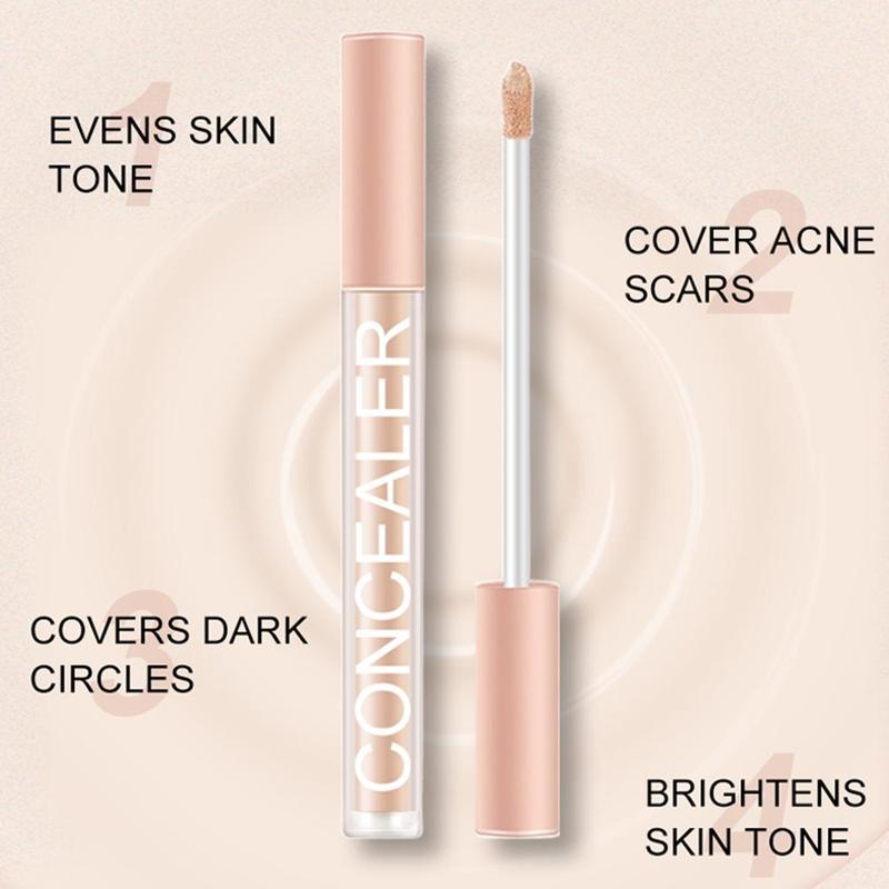 Facial Highlighter & Contouring Liquid Concealer, 1 Count Dark Spots Covering Concealer Pen, Facial Makeup Tool For Women & Girls