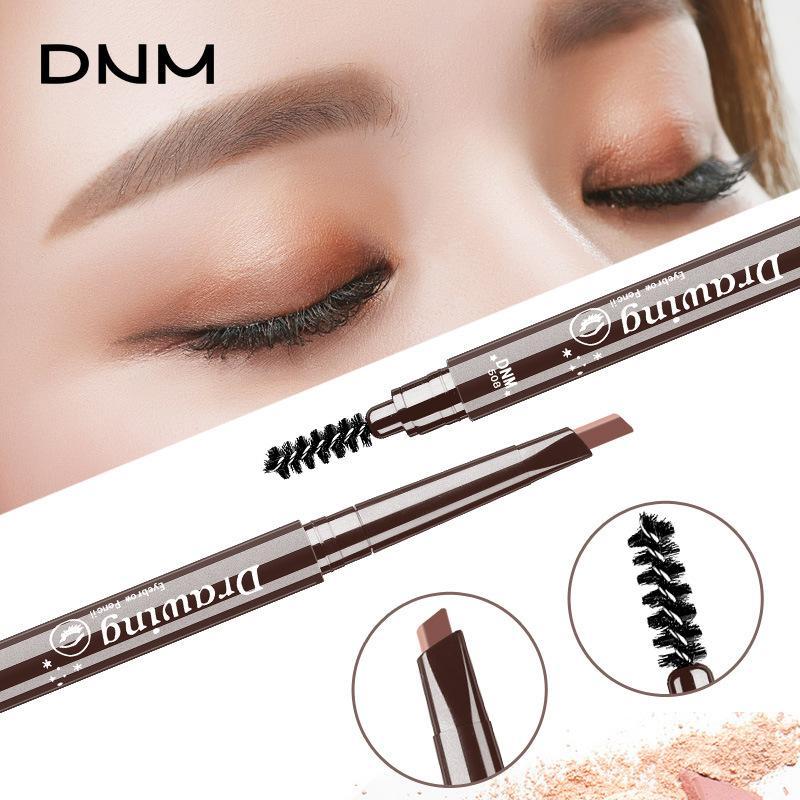 Double-ended Triangular Eyebrow Pencil With Brush, 1 Count Natural And Easy-to-pigment Eyebrow Pencil, Eye Makeup Product