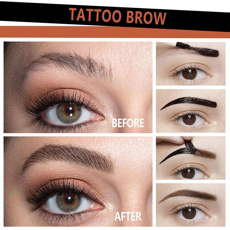 Long Lasting Peel Off Eyebrow Tinted Gel, 3 Counts/set Waterproof Smudge Proof  Eyebrow Coloring Gel, Brow Shading and Filling Gel, Eye Makeup Accessories