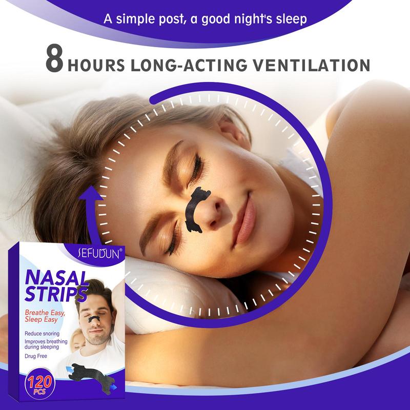 Nasal Strips, 120pcs/box Nose Strips for Breathing, Snoring Relief Nasal Strips, Breathing Aid Nasal Strips, Personal Skincare Product